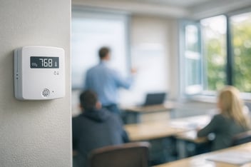 CO2, Humidade e Janelas Abertas: Como os Sensores Elsys e a Vemco Mantêm os Edifícios Universitários Saudáveis e Seguros