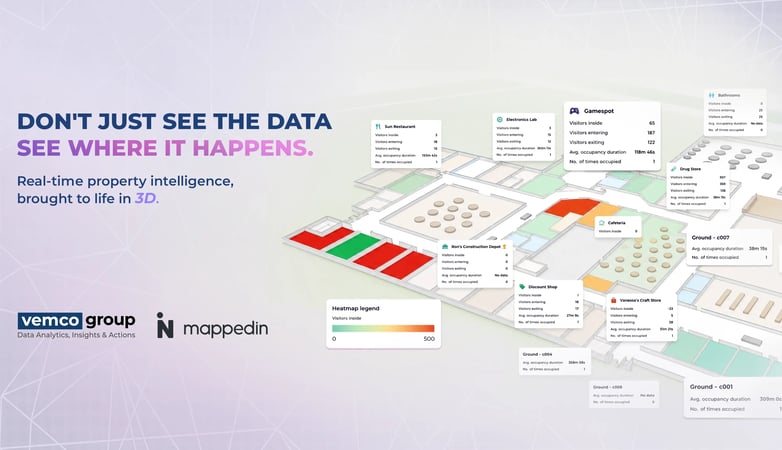 مجموعة فيمكو وMappedin: بيانات عقارك مباشرة على خرائط ثلاثية الأبعاد مبهرة 