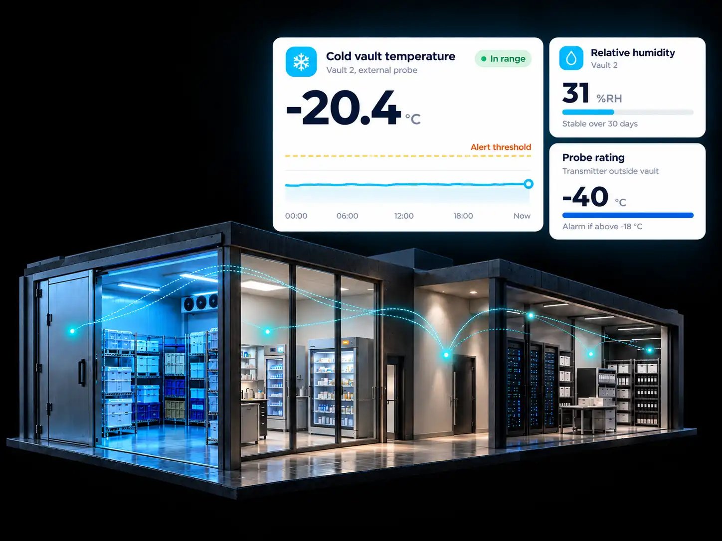 Cold Storage Temperature Monitoring Without Opening the Door