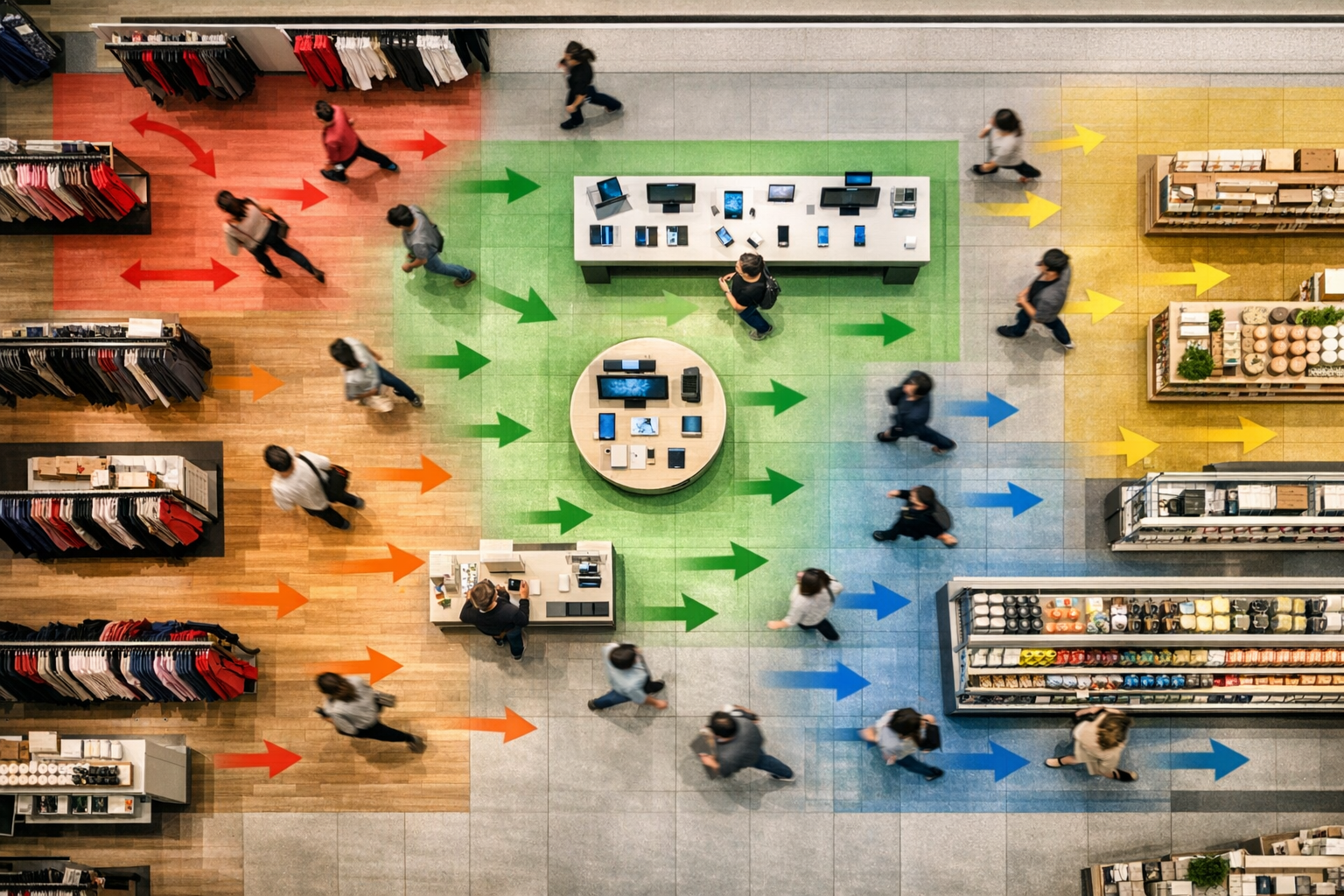 Traffic Flow and Customer Flow: Zone Analytics Beyond the Door Count