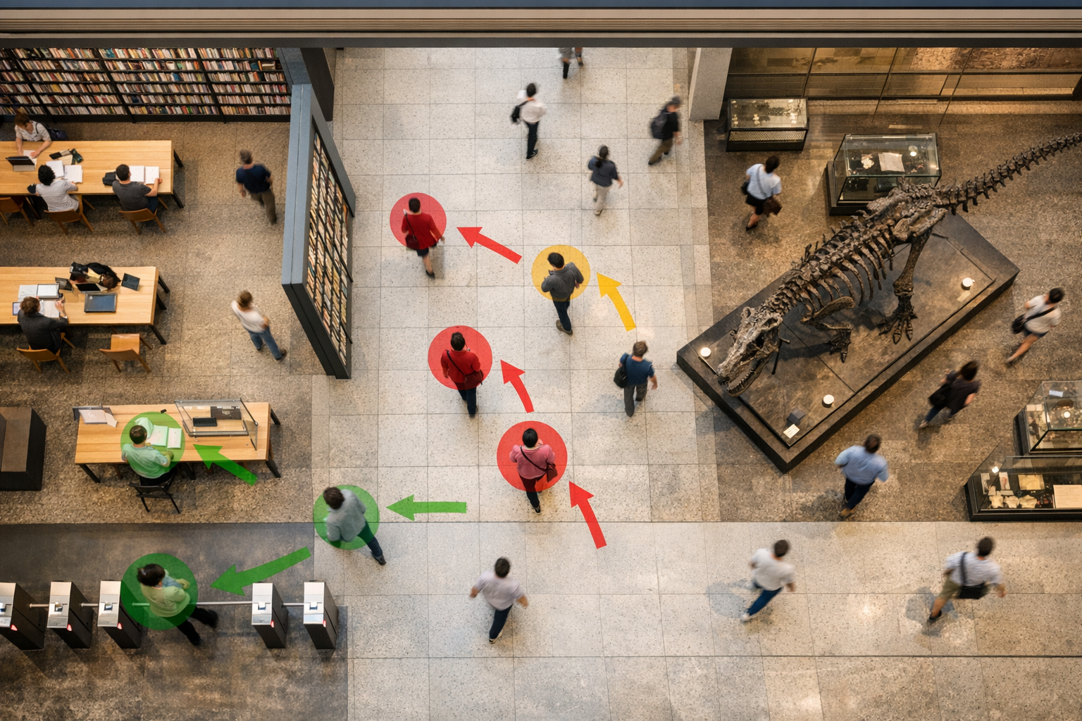 Besucherzählung in Bibliotheken, Museen und öffentlichen Gebäuden