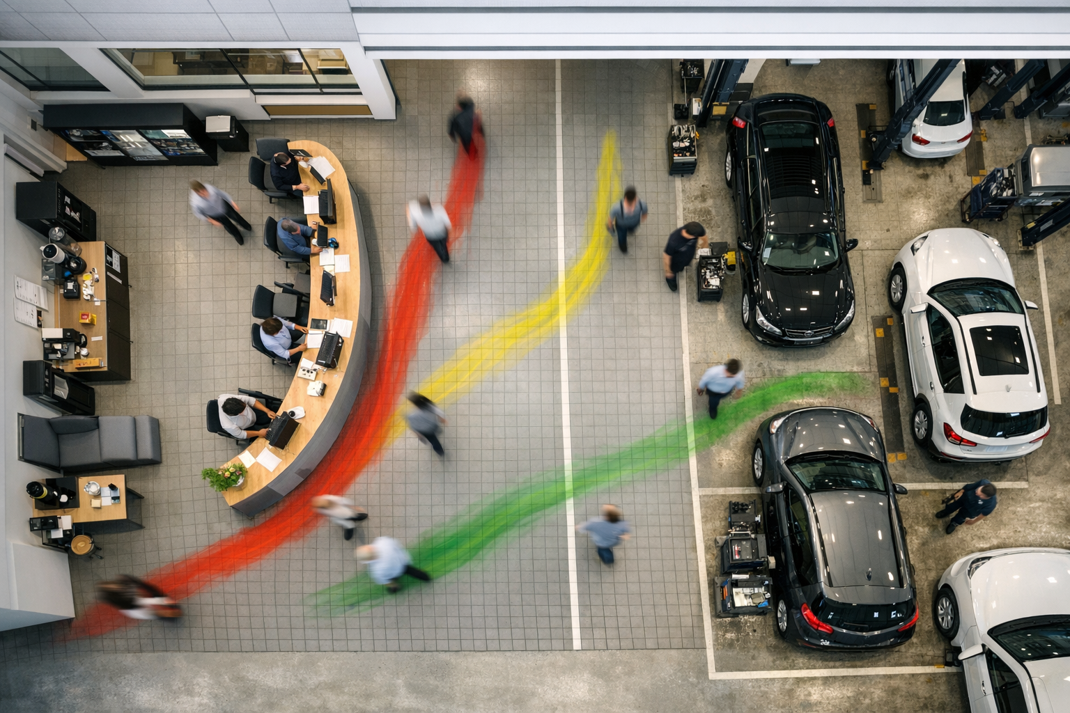 Die Serviceannahme ist 45 Prozent Ihres Autohaus-Traffics – und niemand zählt sie