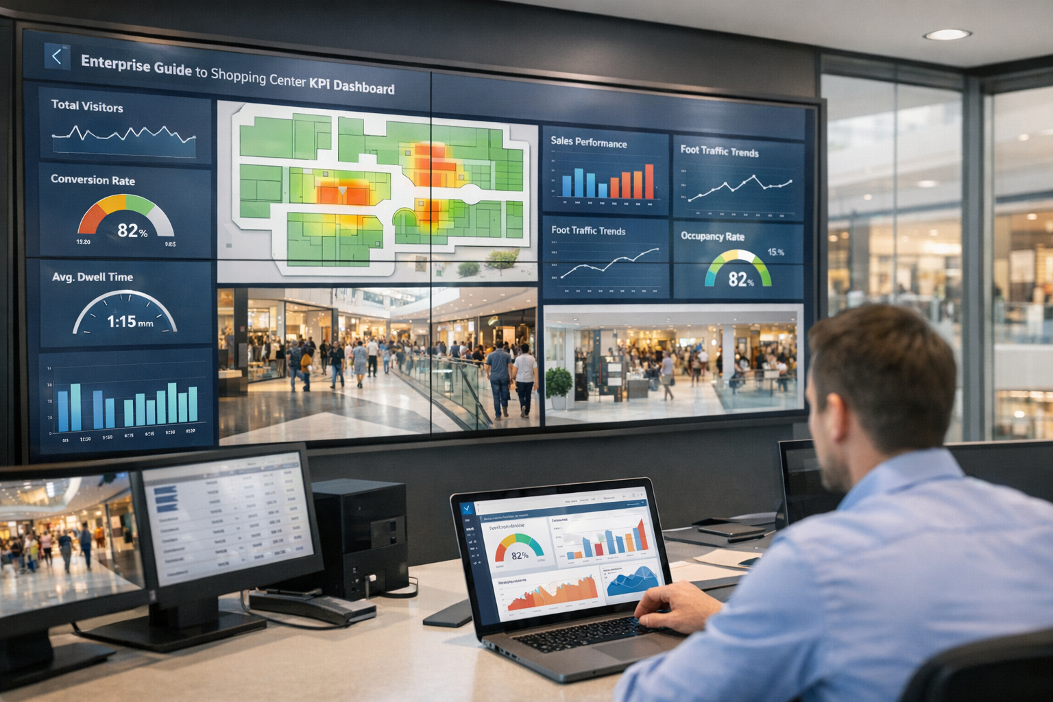 Enterprise-guide til KPI-dashboard for shoppingcentre