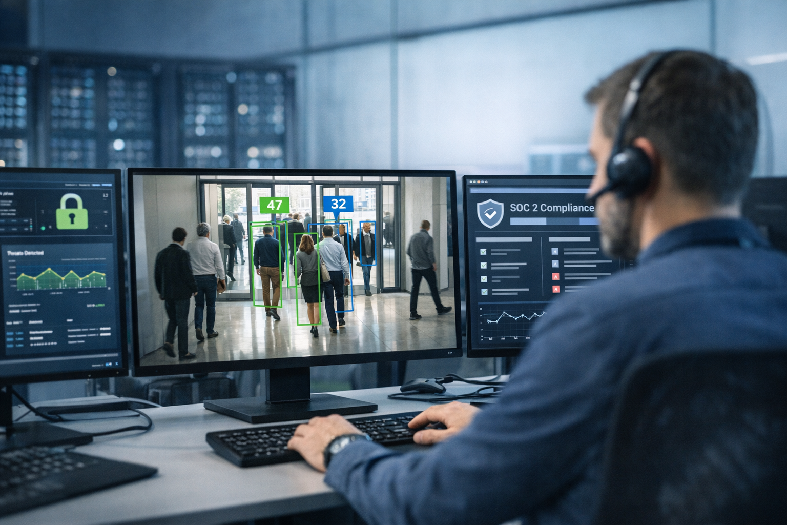 المتطلبات الأمنية لمنصة عدّ الأشخاص المتوافقة مع SOC2