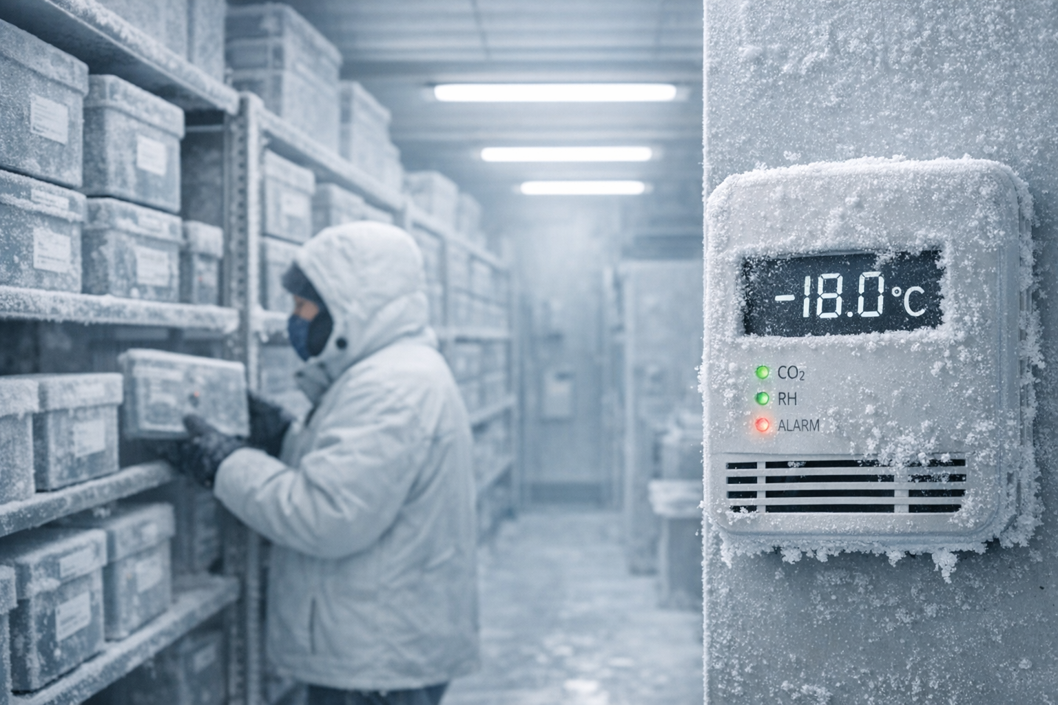 Indoor Air Quality Monitoring for Seed Banks and Gene Banks: Why Standard Sensors Fail at Minus Eighteen