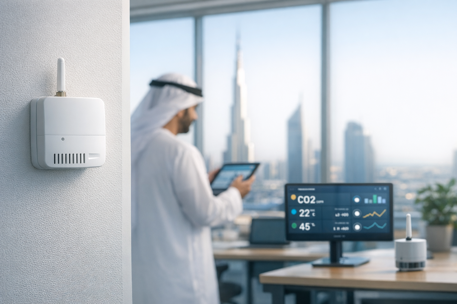 LoRaWAN para la calidad del aire interior en el Golfo: EU868, homologación de tipo y los errores que cuestan licitaciones