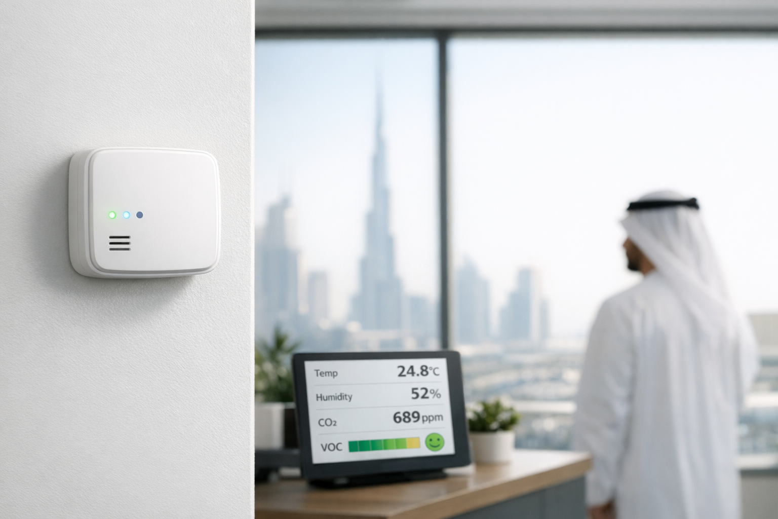 شبكات LoRaWAN لجودة الهواء الداخلي في الخليج: نطاق EU868 واعتماد النوع والأخطاء التي تُخسر المناقصات