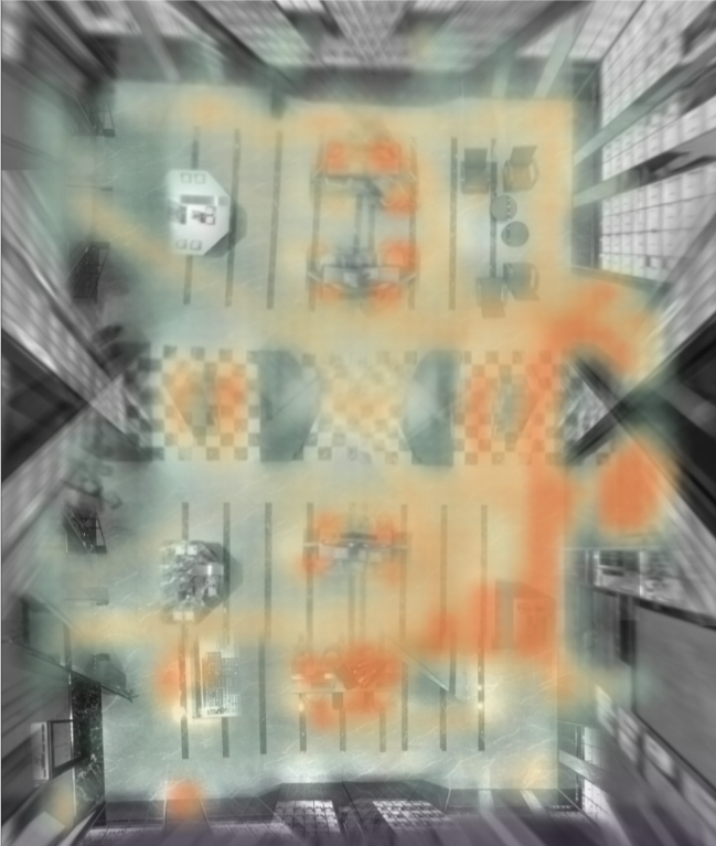 Heatmap i butik från VemTrack